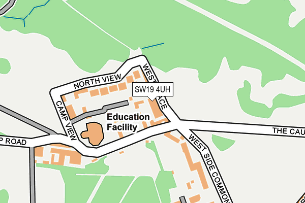 SW19 4UH map - OS OpenMap – Local (Ordnance Survey)