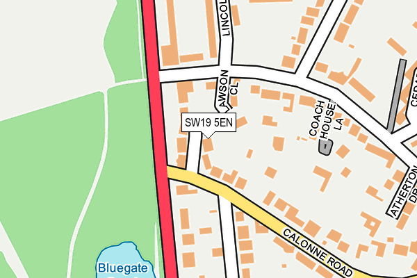 SW19 5EN map - OS OpenMap – Local (Ordnance Survey)