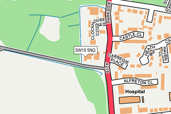 SW19 5NQ map - OS OpenMap – Local (Ordnance Survey)