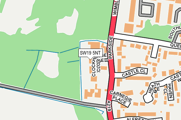SW19 5NT map - OS OpenMap – Local (Ordnance Survey)