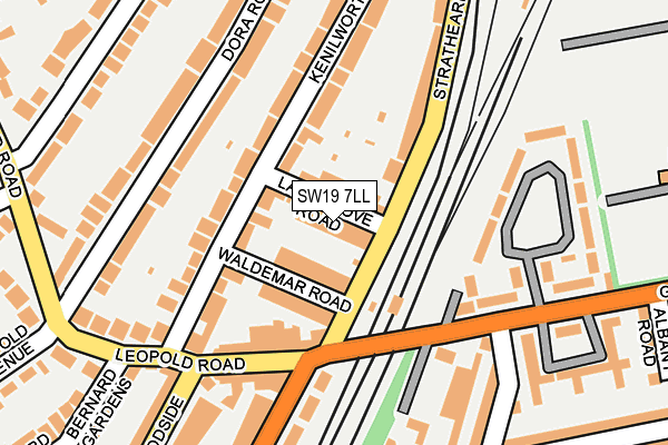 SW19 7LL map - OS OpenMap – Local (Ordnance Survey)