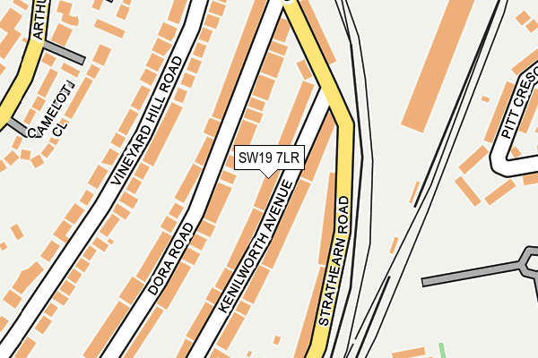 SW19 7LR map - OS OpenMap – Local (Ordnance Survey)