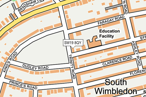 SW19 8QY map - OS OpenMap – Local (Ordnance Survey)