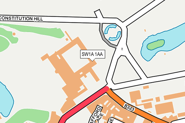 SW1A 1AA map - OS OpenMap – Local (Ordnance Survey)