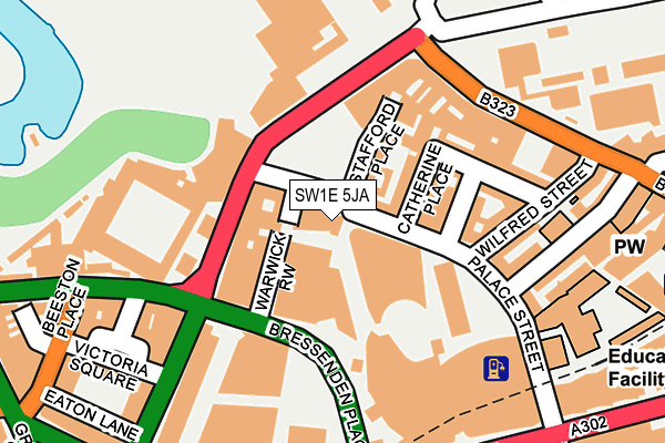 SW1E 5JA map - OS OpenMap – Local (Ordnance Survey)