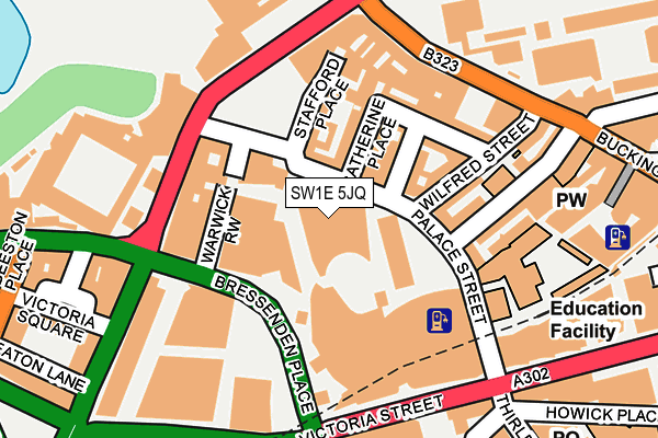 SW1E 5JQ map - OS OpenMap – Local (Ordnance Survey)