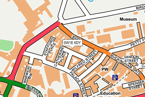 SW1E 6DY map - OS OpenMap – Local (Ordnance Survey)