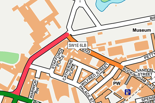 SW1E 6LB map - OS OpenMap – Local (Ordnance Survey)