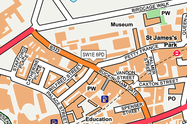 SW1E 6PD map - OS OpenMap – Local (Ordnance Survey)
