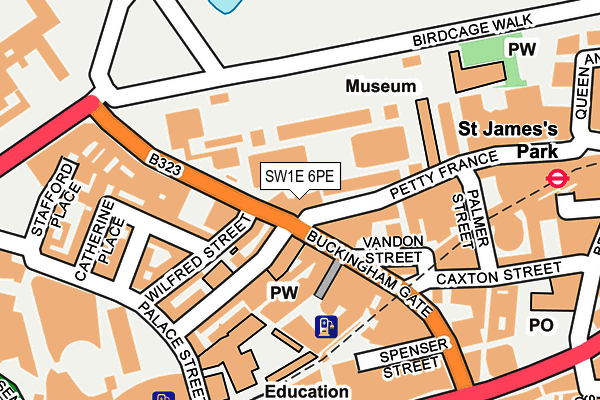 SW1E 6PE map - OS OpenMap – Local (Ordnance Survey)