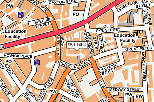 SW1H 0HU map - OS OpenMap – Local (Ordnance Survey)