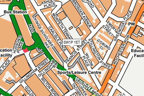 Map of SW1 MEDICAL LTD at local scale