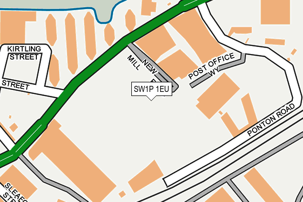 SW1P 1EU map - OS OpenMap – Local (Ordnance Survey)