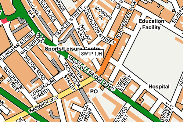 SW1P 1JH map - OS OpenMap – Local (Ordnance Survey)