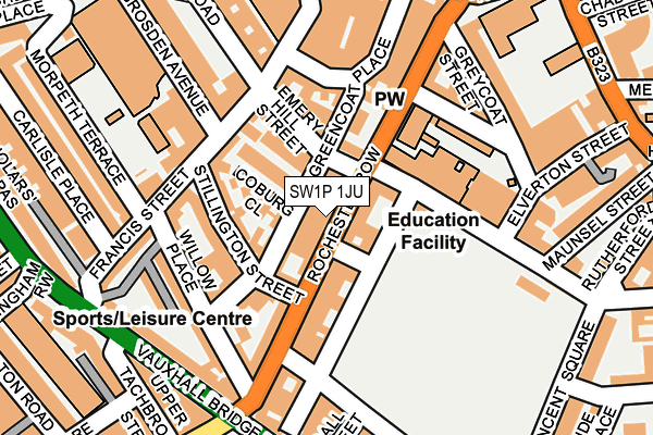 Map of THE HOLBORN HOTEL LIMITED at local scale
