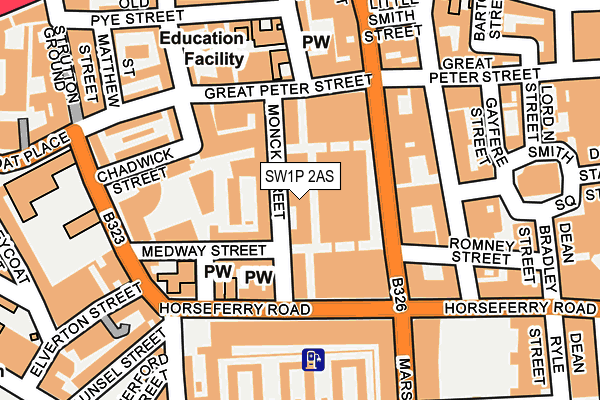 SW1P 2AS map - OS OpenMap – Local (Ordnance Survey)