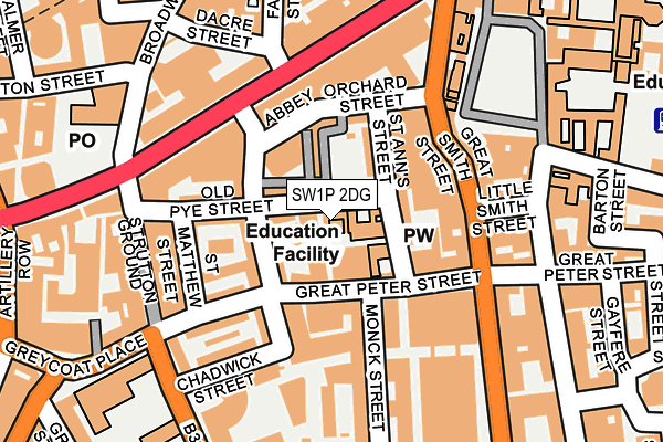 SW1P 2DG map - OS OpenMap – Local (Ordnance Survey)