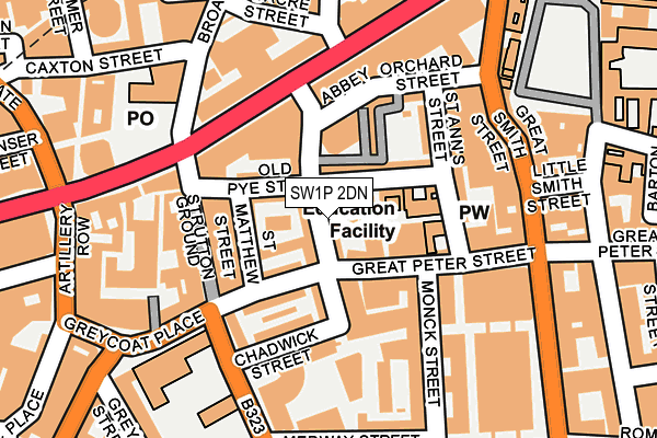 SW1P 2DN map - OS OpenMap – Local (Ordnance Survey)