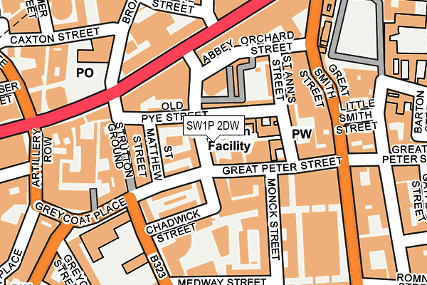 SW1P 2DW map - OS OpenMap – Local (Ordnance Survey)