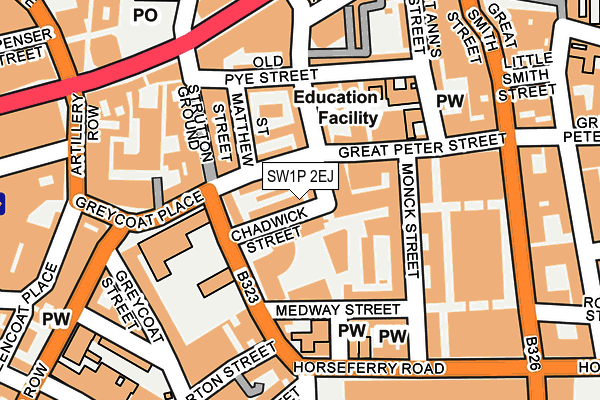 SW1P 2EJ map - OS OpenMap – Local (Ordnance Survey)