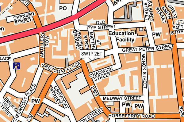 SW1P 2ET map - OS OpenMap – Local (Ordnance Survey)