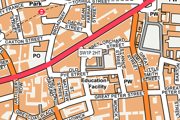 SW1P 2HT map - OS OpenMap – Local (Ordnance Survey)