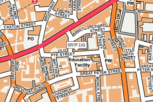 SW1P 2JQ map - OS OpenMap – Local (Ordnance Survey)