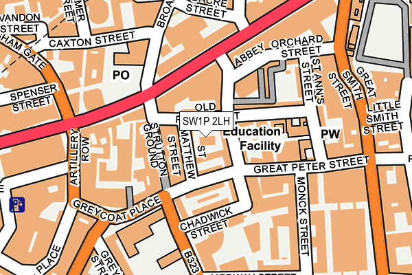 SW1P 2LH map - OS OpenMap – Local (Ordnance Survey)