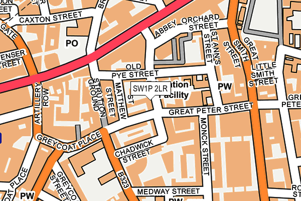 SW1P 2LR map - OS OpenMap – Local (Ordnance Survey)
