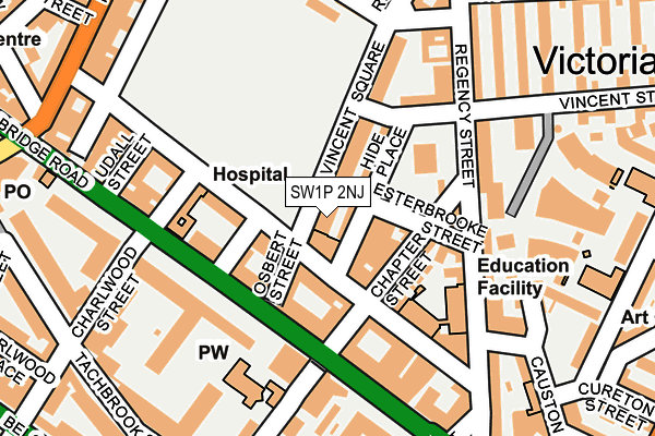 SW1P 2NJ map - OS OpenMap – Local (Ordnance Survey)