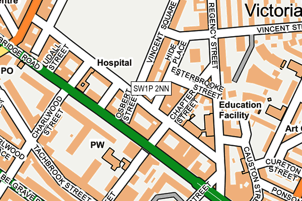 SW1P 2NN map - OS OpenMap – Local (Ordnance Survey)