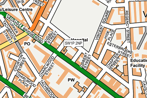 SW1P 2NP map - OS OpenMap – Local (Ordnance Survey)