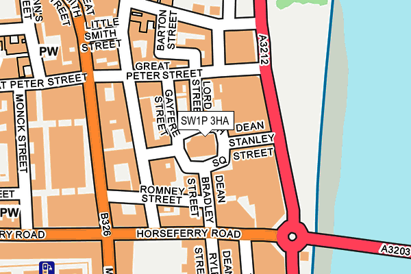 SW1P 3HA map - OS OpenMap – Local (Ordnance Survey)