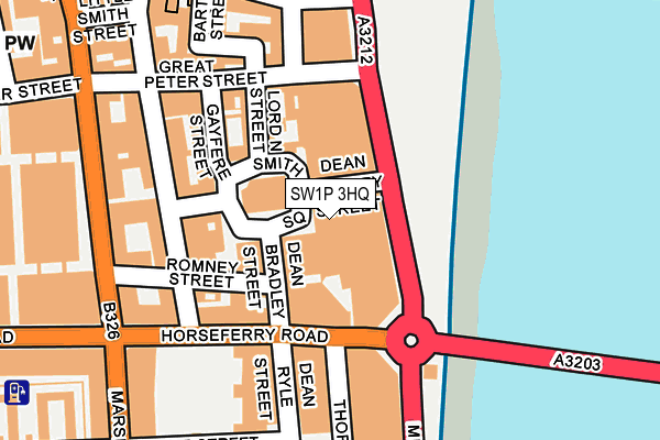 SW1P 3HQ map - OS OpenMap – Local (Ordnance Survey)