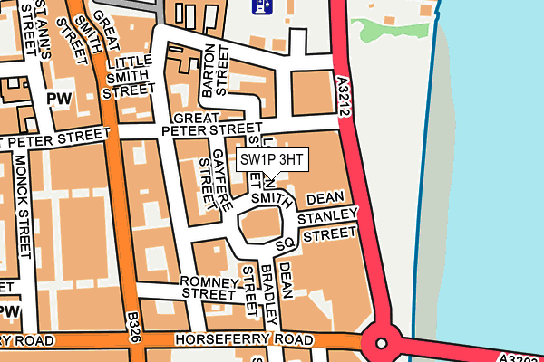 SW1P 3HT map - OS OpenMap – Local (Ordnance Survey)