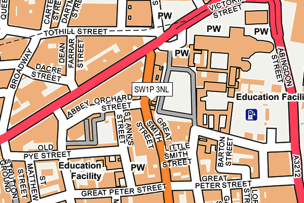 SW1P 3NL map - OS OpenMap – Local (Ordnance Survey)