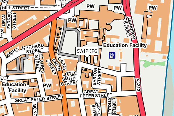 SW1P 3PG map - OS OpenMap – Local (Ordnance Survey)