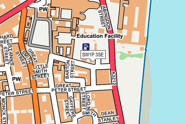 SW1P 3SE map - OS OpenMap – Local (Ordnance Survey)