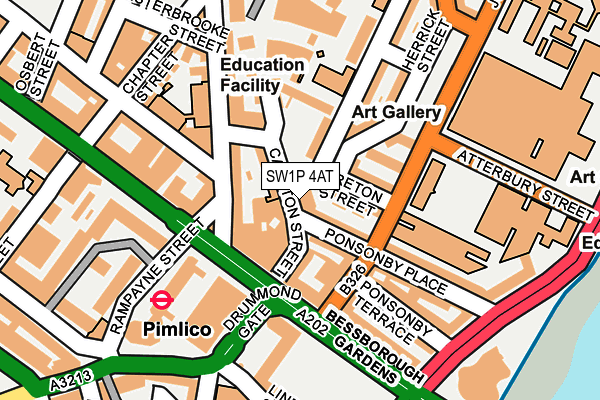 SW1P 4AT map - OS OpenMap – Local (Ordnance Survey)