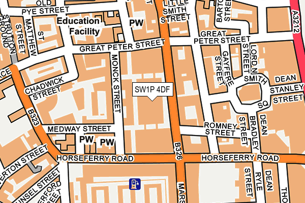 SW1P 4DF map - OS OpenMap – Local (Ordnance Survey)