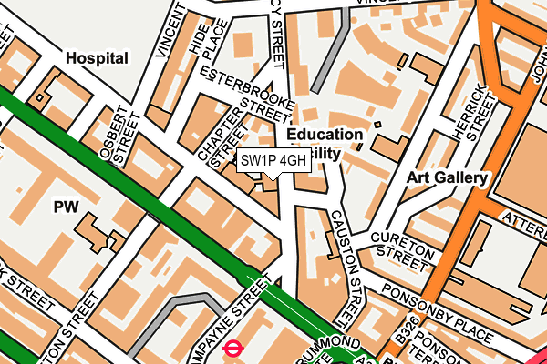 SW1P 4GH map - OS OpenMap – Local (Ordnance Survey)