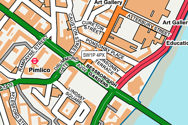 SW1P 4PX map - OS OpenMap – Local (Ordnance Survey)