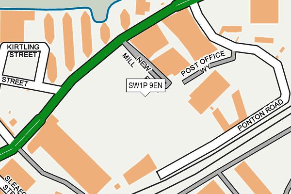 SW1P 9EN map - OS OpenMap – Local (Ordnance Survey)