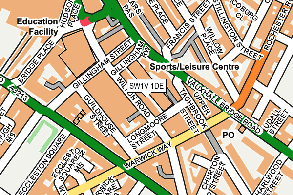 Map of PRETO PIMLICO LTD at local scale