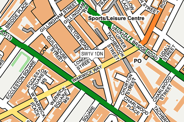 SW1V 1DN map - OS OpenMap – Local (Ordnance Survey)