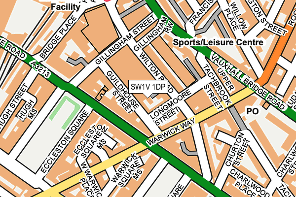 SW1V 1DP map - OS OpenMap – Local (Ordnance Survey)
