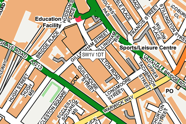 SW1V 1DT map - OS OpenMap – Local (Ordnance Survey)