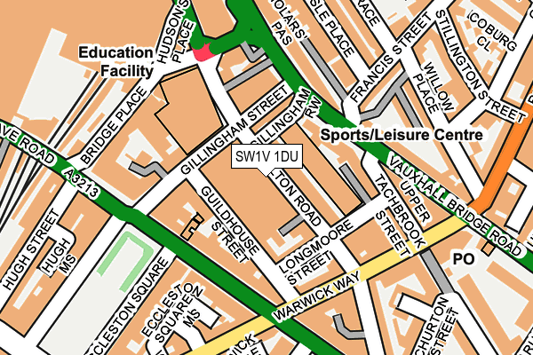 SW1V 1DU map - OS OpenMap – Local (Ordnance Survey)