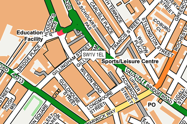 SW1V 1EL map - OS OpenMap – Local (Ordnance Survey)