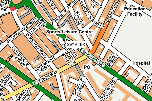 SW1V 1ER map - OS OpenMap – Local (Ordnance Survey)